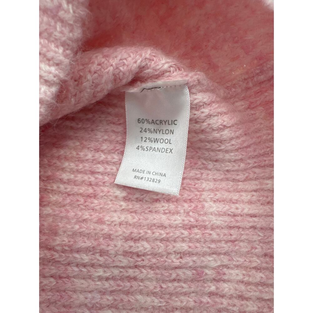 Tularosa x Revolve Shanae Ruffle Sweater Pink Ribbed Knit Size Small - Picture 8 of 8